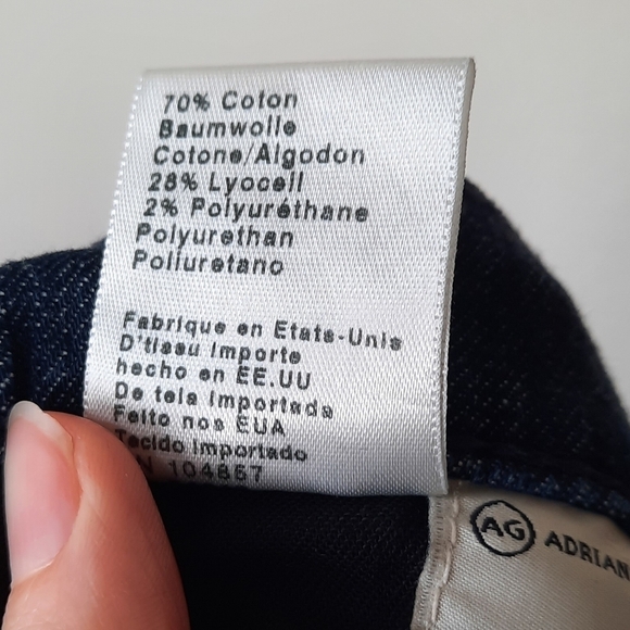 Ag Adriano Goldschmied The Stevie Ankle Dot Jeans 31R - Picture 6 of 8